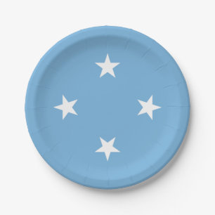 Federated Staaten of Micronesia Flag Pappteller