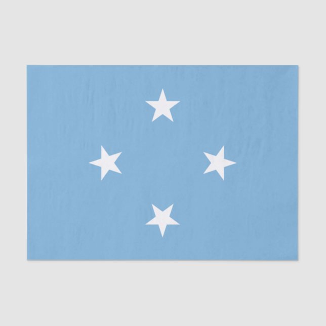 Federated Staaten of Micronesia Flag Seidenpapier (Vorderseite)