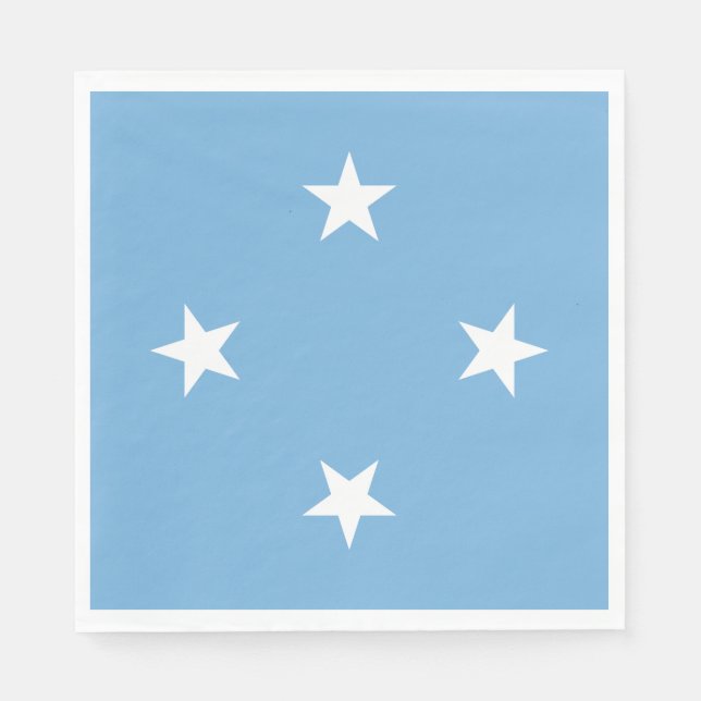 Federated Staaten of Micronesia Flag Serviette (Vorderseite)