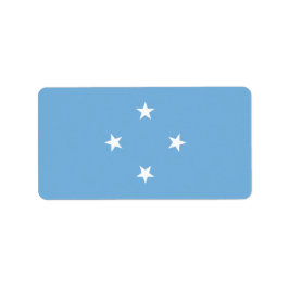 Federated States of Micronesia flag Adressaufkleber