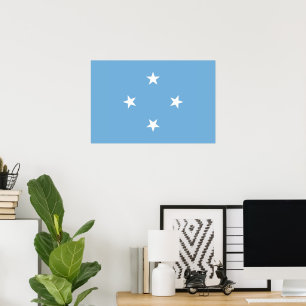 Federated States of Micronesia flag Poster