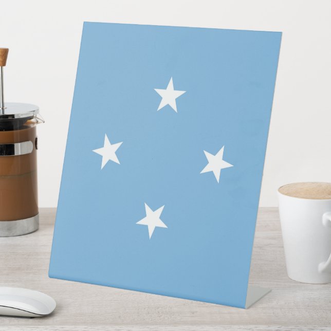 Federated States of Micronesia flag Sockelschild (In Situ)