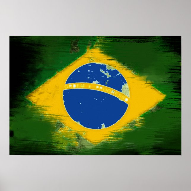 Federative Republic of Brazil flag Poster (Vorne)