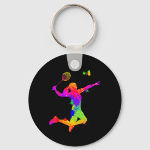 Federball, Badmintonspieler, Mädchen, Frauen, Schlüsselanhänger
