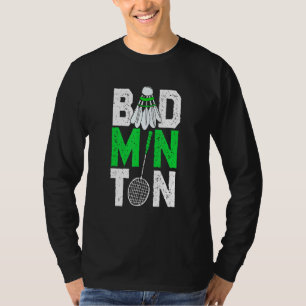 Federball Federball Schläger Badminton Spieler T-Shirt