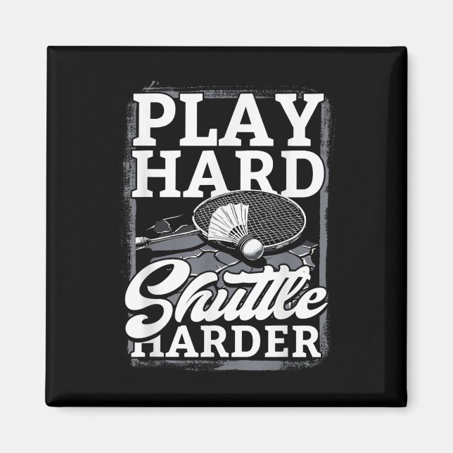 Federball spiel hart Shuttle härter  Magnet (Vorne)