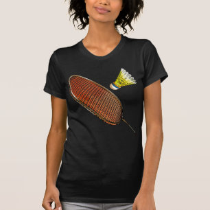 Federballschläger und shuttlecock T-Shirt