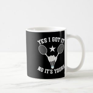 Federballspiel-Shuttle-Hat es Federballspieler  Kaffeetasse