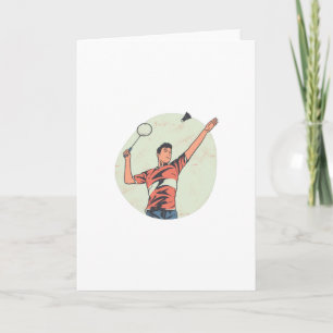 Federballspieler Karte