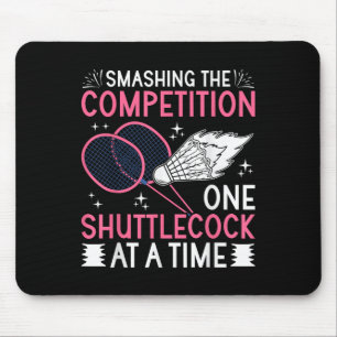 Federballspieler Shuttle Zerschmettert Den Wettbew Mousepad