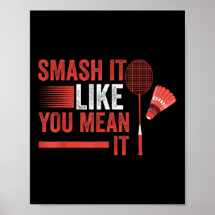 Federballspielerin  poster