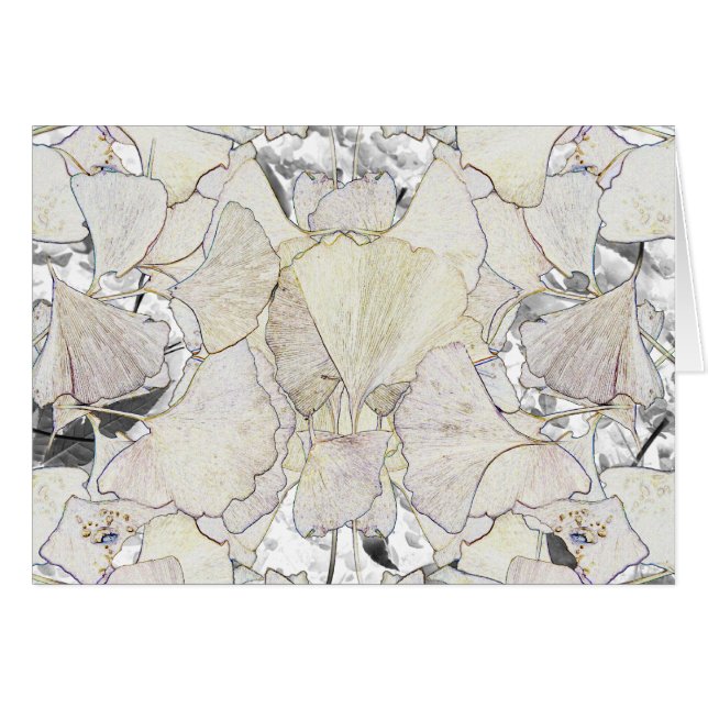 Federbild des Gingko-Blätter (Vorderseite (Horizontal))