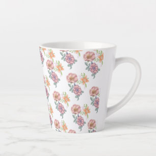 Federblumenmuster Milchtasse
