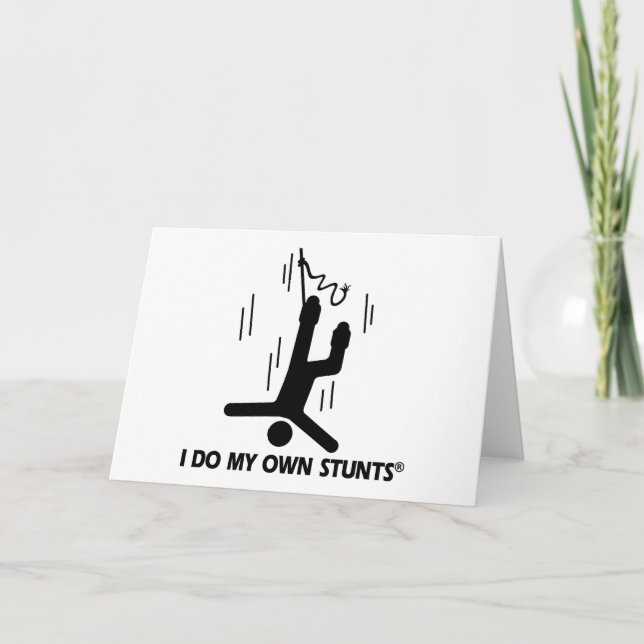 Federelement, das meine eigenen Bremsungen springt Feiertagskarte (Vorderseite)