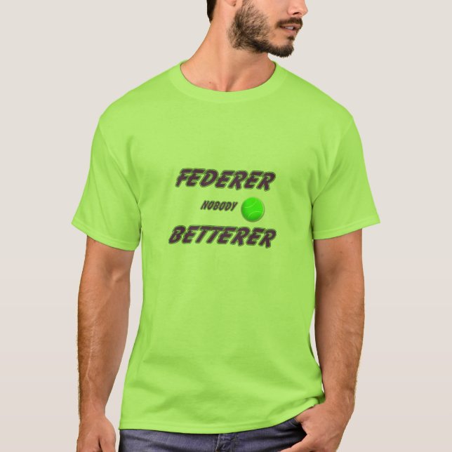Federer - mit Ball T-Shirt (Vorderseite)