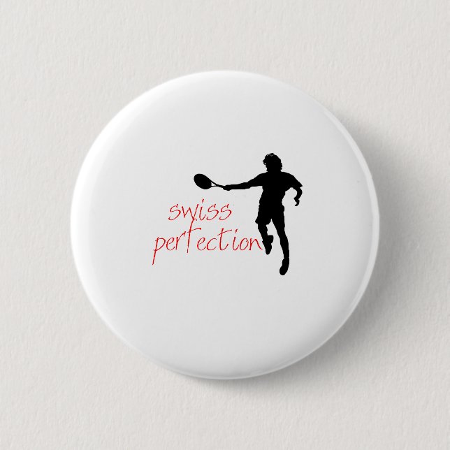 Federer T-Shirt Schweizer-Perfektion Button (Vorderseite)