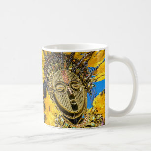 federförmige Maske Kaffeetasse