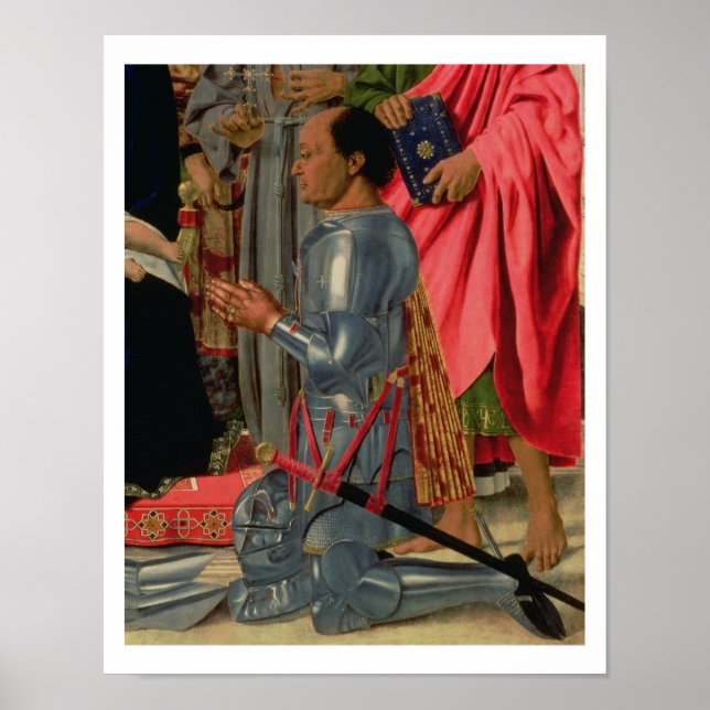 Federico da Montefeltro, Details aus der Brera Alt Poster (Vorne)