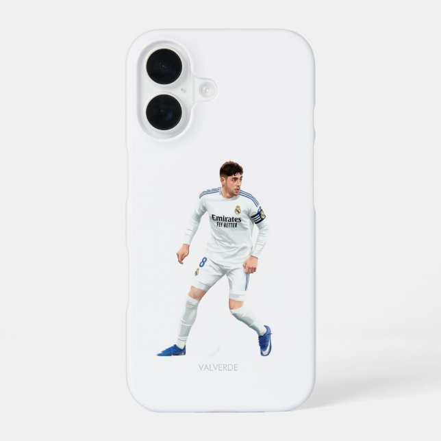 Federico Valverde - Real Madrid iPhone 16 Hülle (Rückseite)