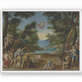 Federico Zuccaro - Cupid und Pan Aufkleber