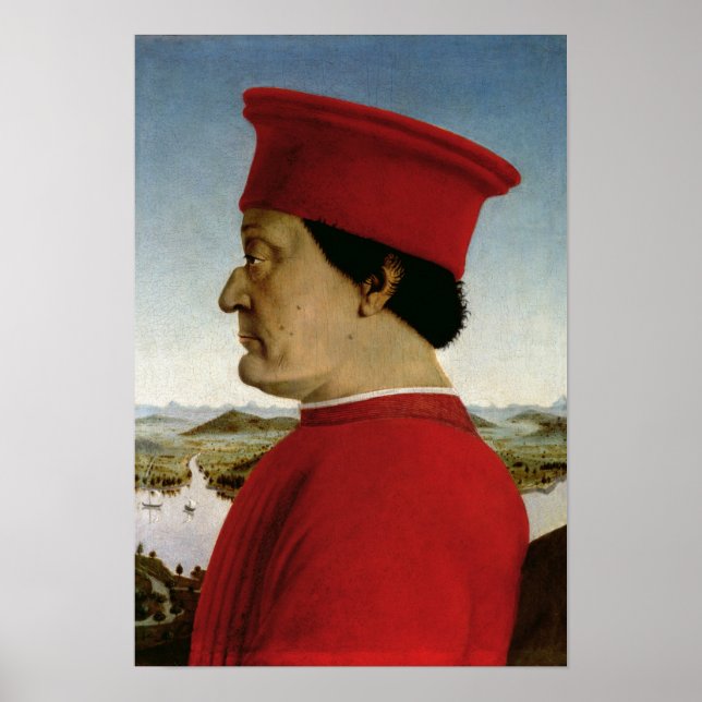 Federigo da Montefeltro Duke of Urbino, c.1465 Poster (Vorne)