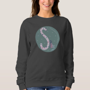 Federkarte grün sweatshirt