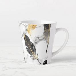 Federkernkarton, elegante Leckerei, Federklee Milchtasse