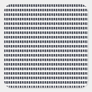 Federkleber Quadratischer Aufkleber