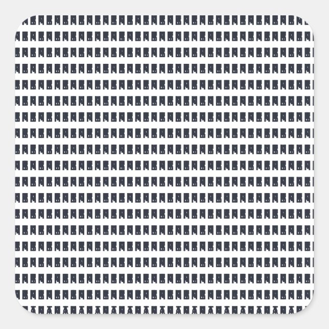 Federkleber Quadratischer Aufkleber (Vorderseite)