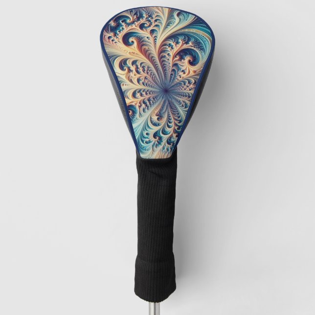 Federkoralle - Gold Head Cover Golf Headcover (Vorderseite)