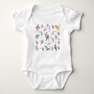 Federmuster Baby Strampler