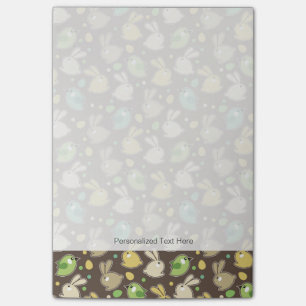 Federmuster mit Ostereiern, Vögeln Post-it Klebezettel