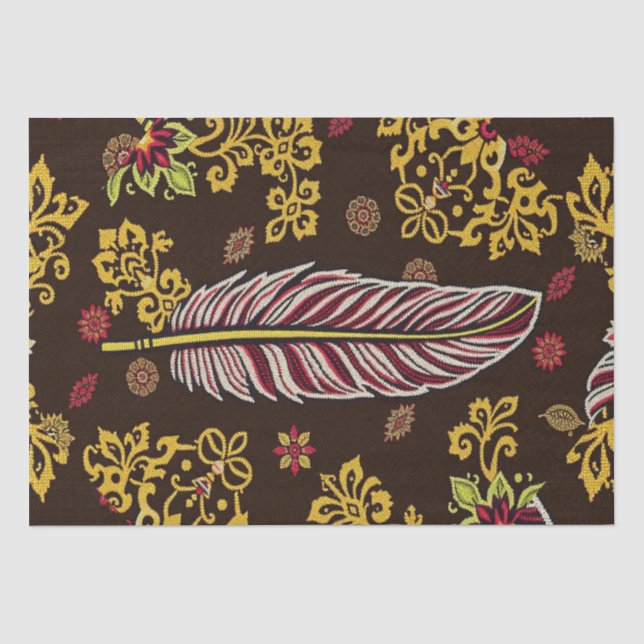 Federn-Beauty-Papier Seidenpapier (Vorderseite)