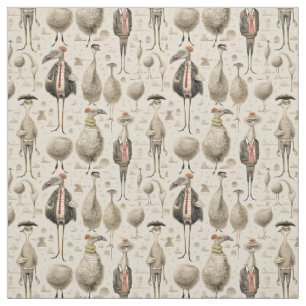 Federn des Extravaganten: Whimsy Ostrich Stoff