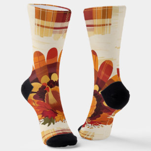 Federn des Herbstes Socken