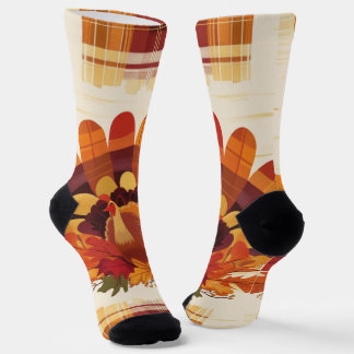 Federn des Herbstes Socken