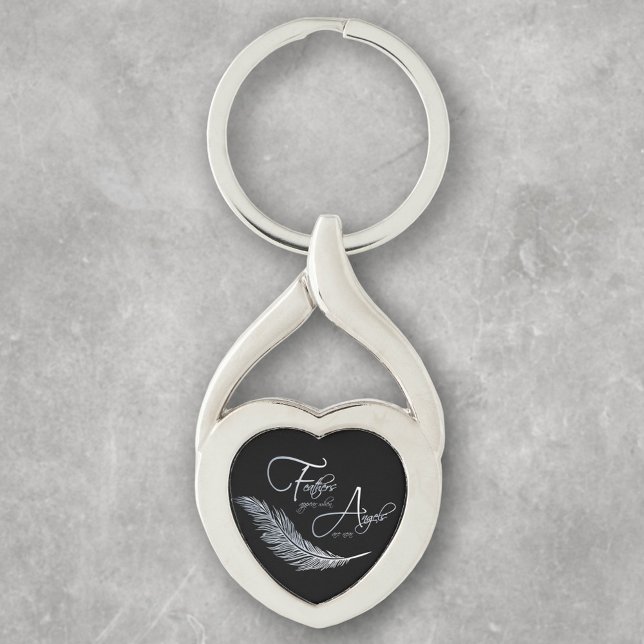 Federn erscheinen, wenn Engel in der Nähe sind Schlüsselanhänger (Von Creator hochgeladen)