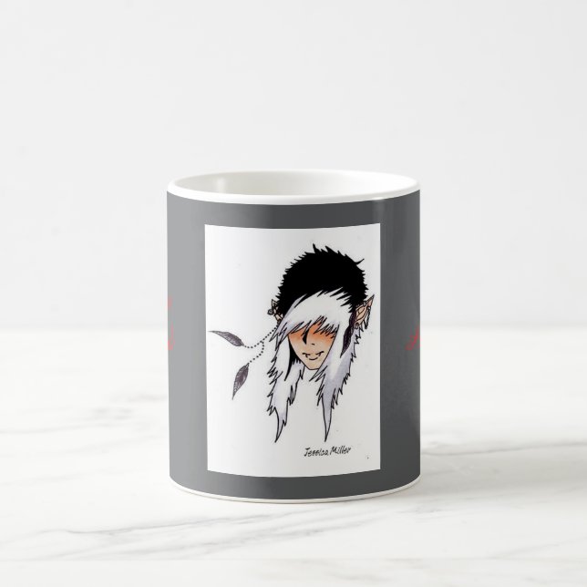 Federn im Wind Becher Kaffeetasse (Mittel)