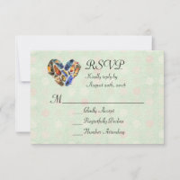 Federn in Herzform Wasserfarbdesign-UAWG