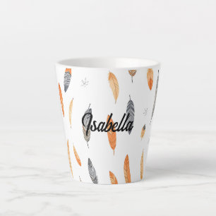 Federn Luxus-Trendy-Boho-Kollektion Milchtasse