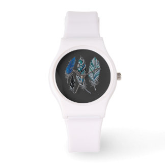 Federn und Farben tanzen  Armbanduhr