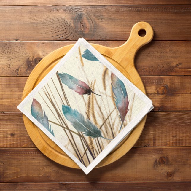 Federn und Gras Serviette (Von Creator hochgeladen)