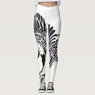 Federn voll die Beine Leggings