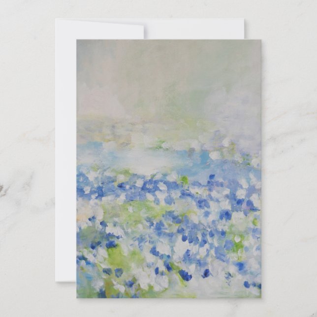 Federn wie Frühling Einladung (Vorderseite)