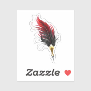 Federnstift mit Goldnippe Aufkleber