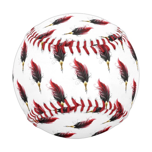 Federnstift mit Goldnippe Baseball (Vorderseite)