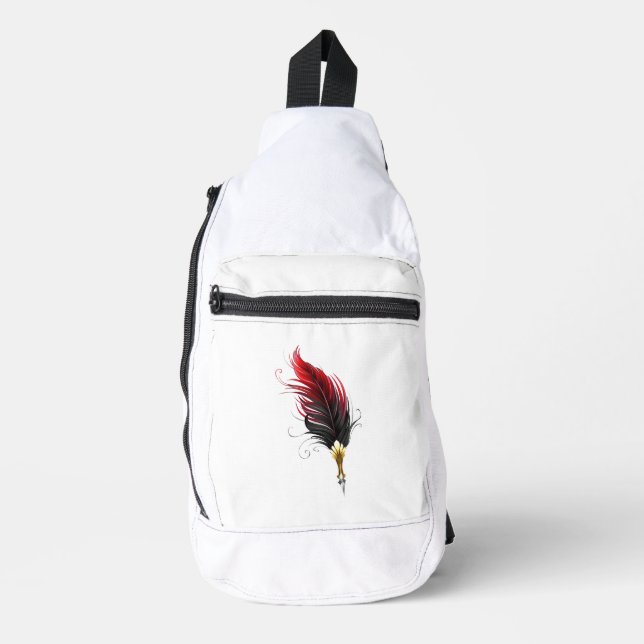 Federnstift mit Goldnippe Crossbody Bag (Vorderseite)