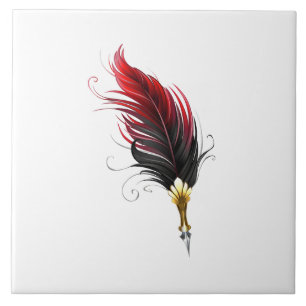 Federnstift mit Goldnippe Fliese