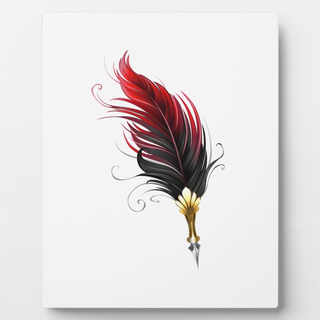 Federnstift mit Goldnippe Fotoplatte (Vorderseite)