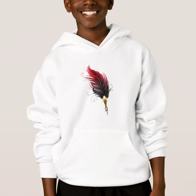 Federnstift mit Goldnippe Hoodie (Vorderseite)